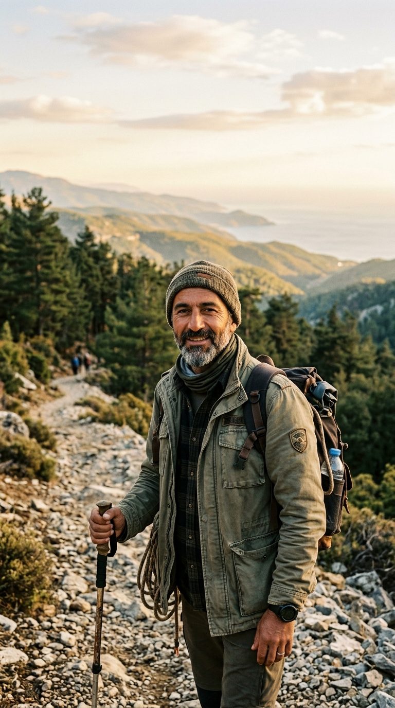 Kenan Dagitan on a trail in Turkey